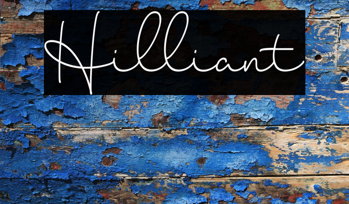 Hilliant Font examples