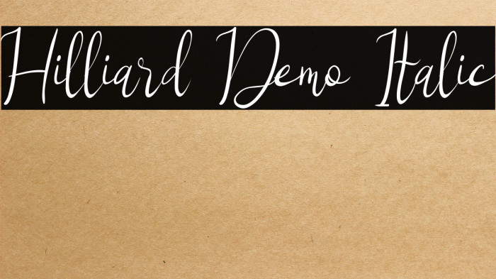 Hilliard Demo Italic Example 1