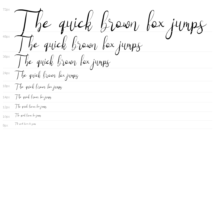 Hilliard Demo Italic Waterfall