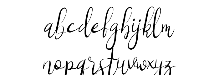 Hilliard Demo Italic Font LOWERCASE