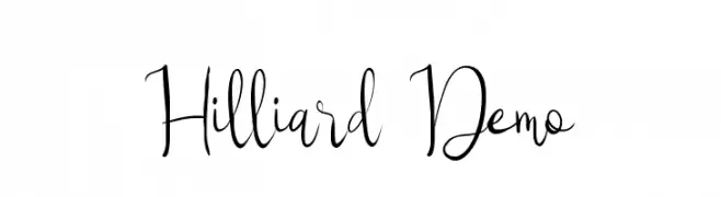 Hilliard Demo  Descarca Fonturi Gratis