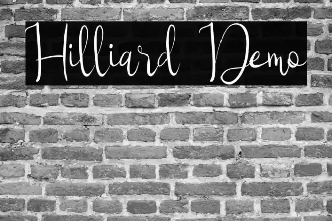 Hilliard Demo Font examples