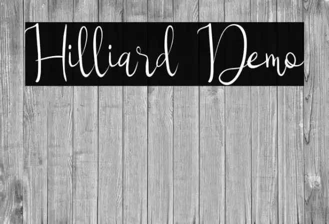 Hilliard Demo Font examples