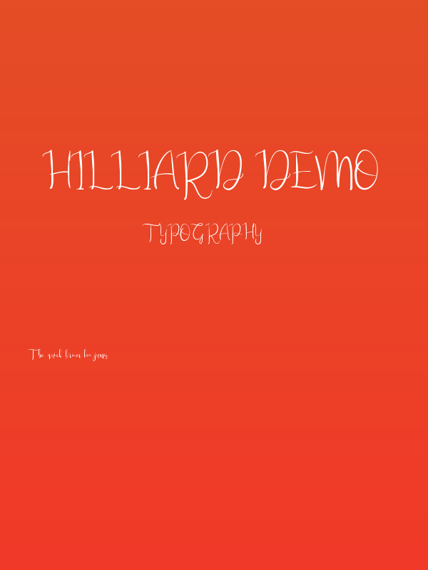 Hilliard Demo Poster