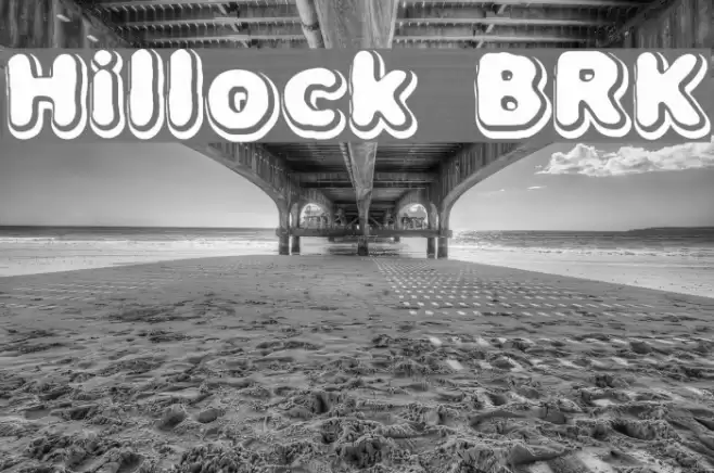 Hillock BRK Font examples