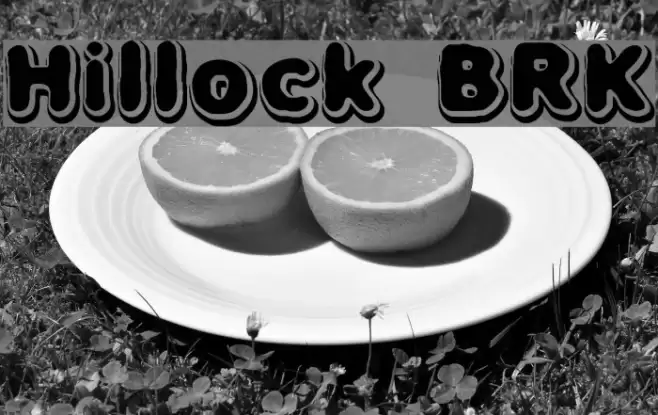 Hillock BRK Font examples