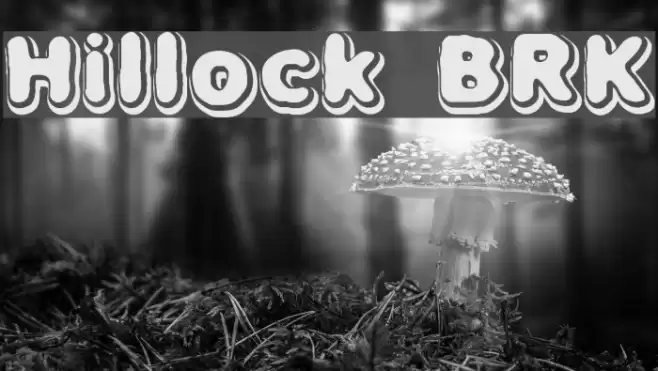 Hillock BRK Font examples