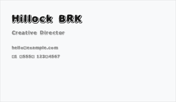 Hillock BRK Business Card