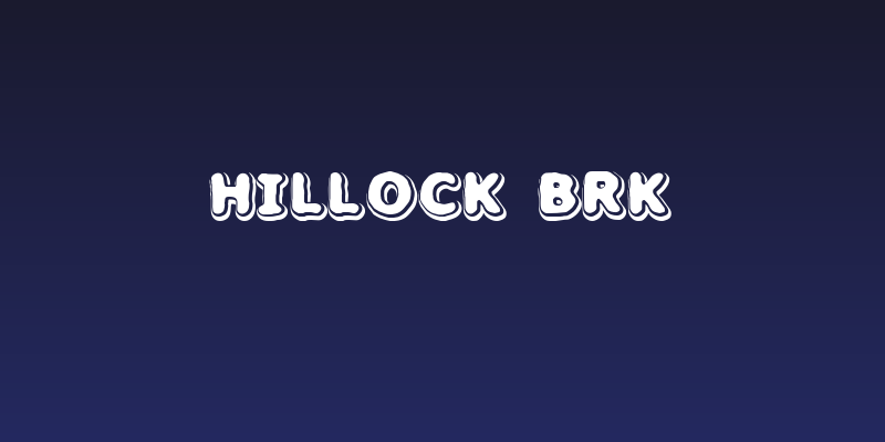 Hillock BRK Social Header