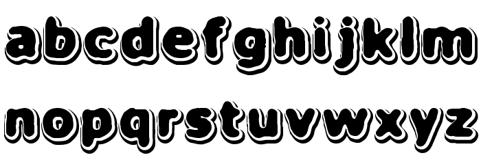Hillock BRK Font LOWERCASE