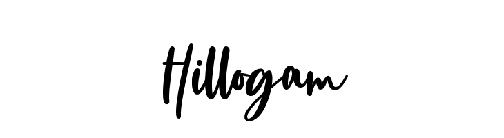 Hillogam  Frei Schriftart Herunterladen