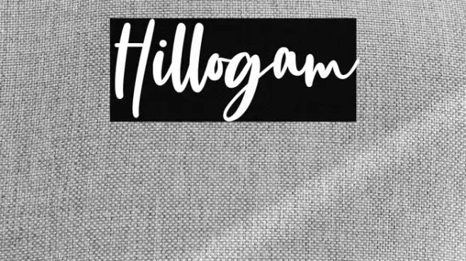 Hillogam Font examples