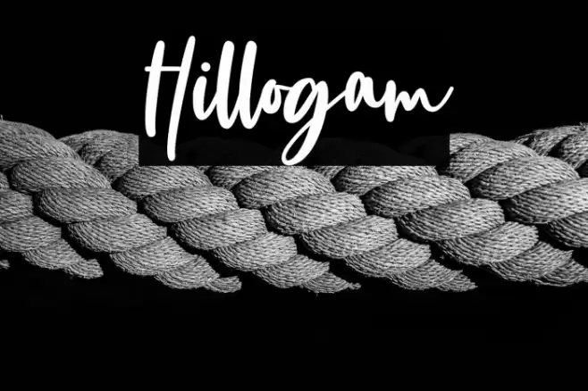 Hillogam Font examples