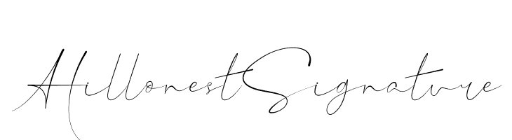 Hillonest Signature  免费字体下载