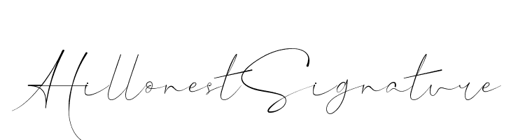 Hillonest Signature  Free Fonts Download