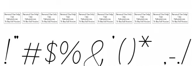 Hillonest Signature Font OTHER CHARS