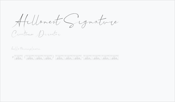 Hillonest Signature Business Card