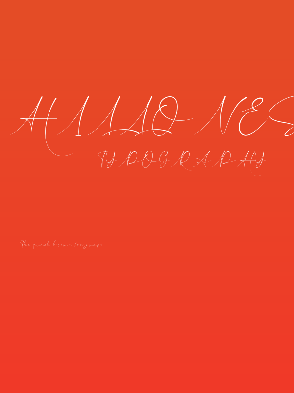 Hillonest Signature Poster