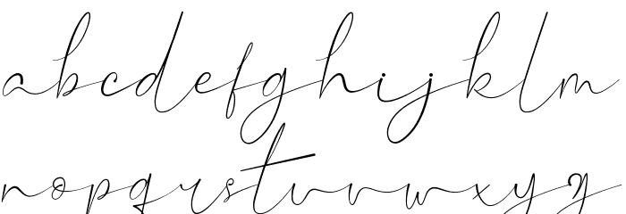 Hillonest Signature Font LOWERCASE