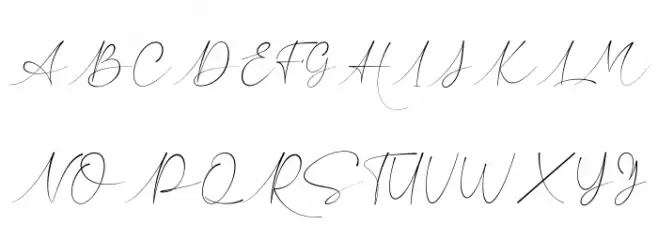 Hillonest Signature Schriftart Groß