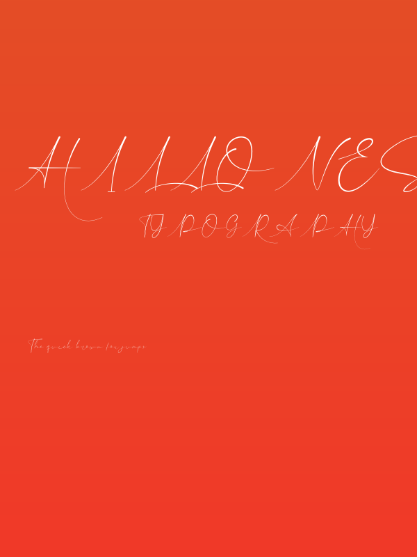 Hillonest Signature Poster