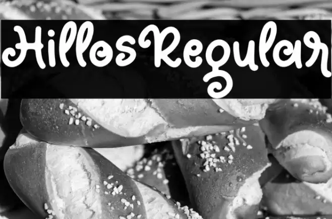 HillosRegular Font examples