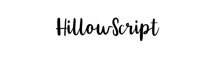 HillowScript フォント