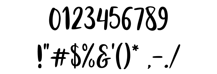 HillowScript フォント その他の文字