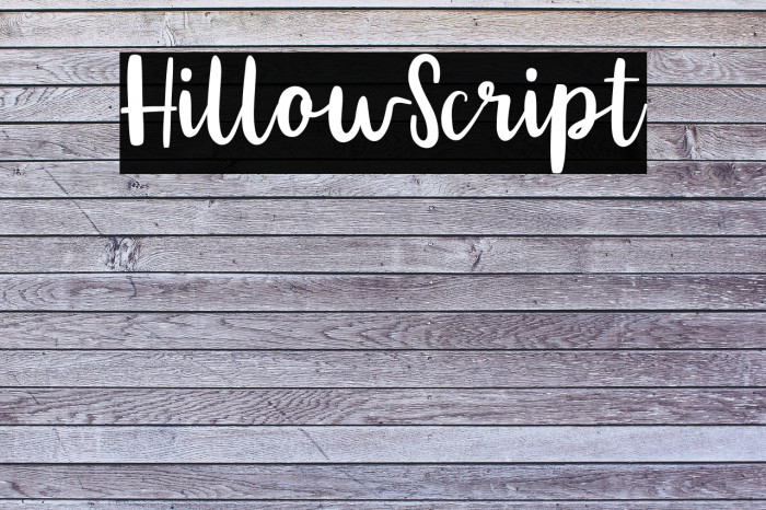HillowScript フォント examples
