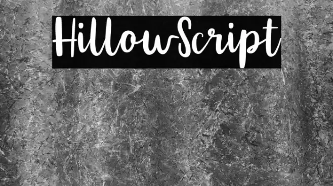 HillowScript Font examples