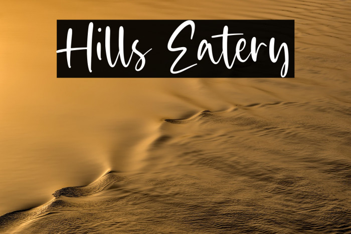 Hills Eatery Example 2