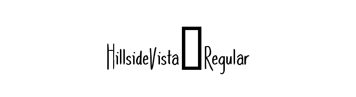 HillsideVista-Regular  नि: शुल्क फ़ॉन्ट्स डाउनलोड