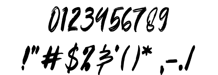 Hillstate Demo Font OTHER CHARS
