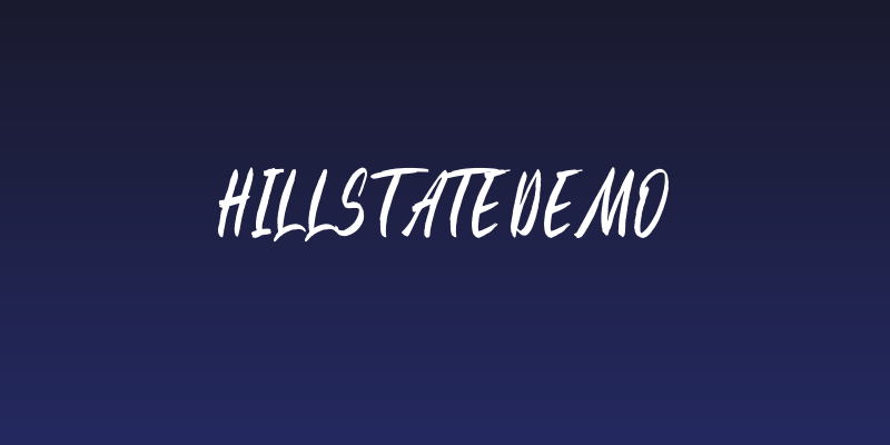Hillstate Demo Social Header