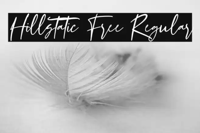 Hillstatic Free Regular Шрифта examples