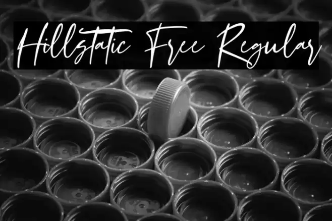 Hillstatic Free Regular Шрифта examples