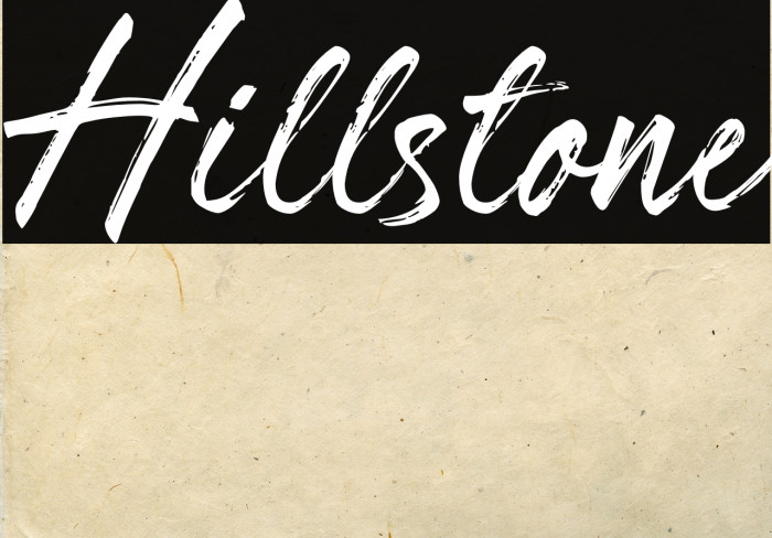 Hillstone Font examples