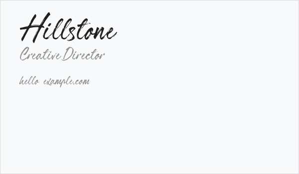 Hillstone Business Card
