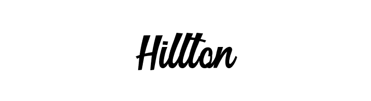 Hillton  les polices de caractères gratuit tlcharger