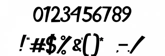 Hillton Font OTHER CHARS