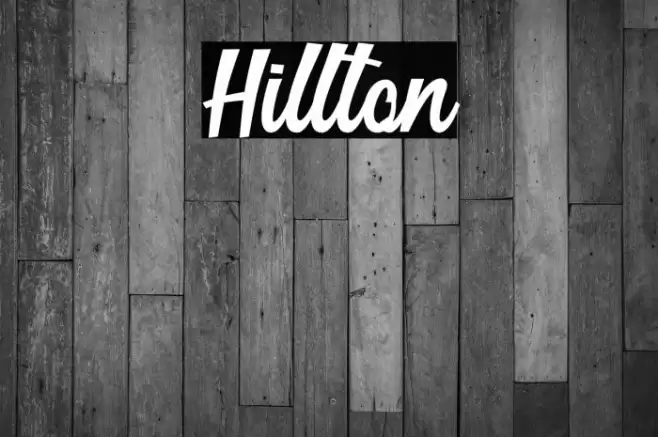 Hillton Font examples