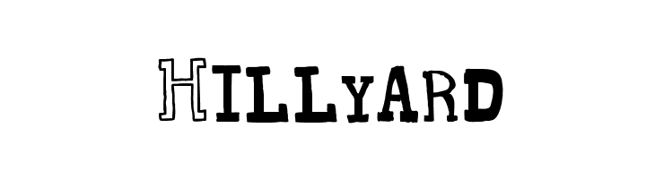 Hillyard  Frei Schriftart Herunterladen