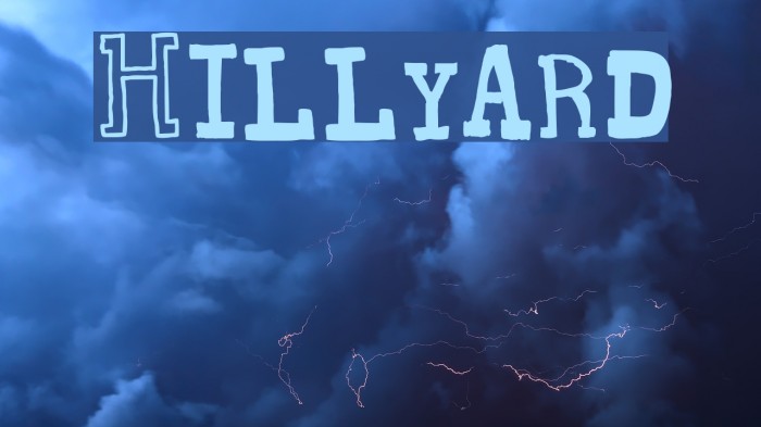 Hillyard Font examples