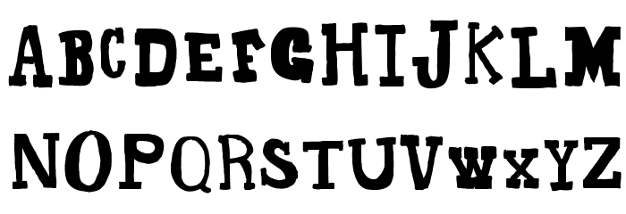 Hillyard Font LOWERCASE