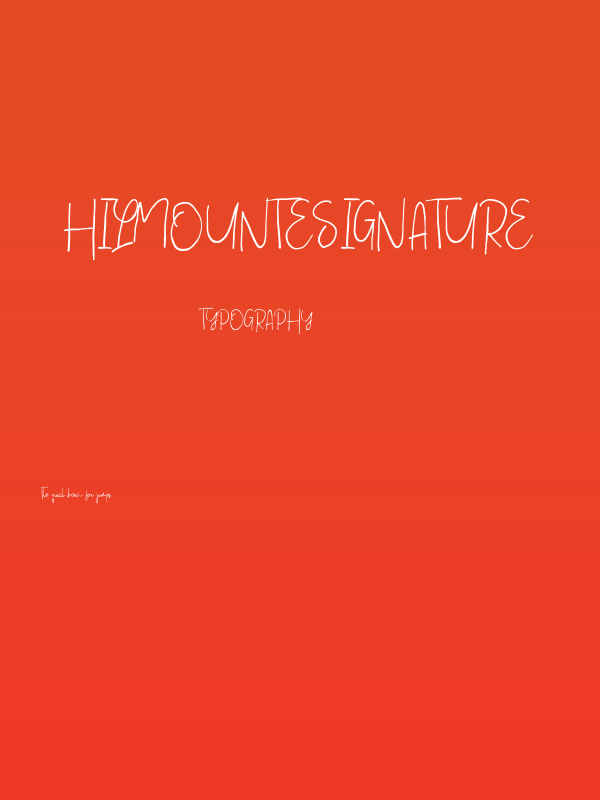HilmounteSignature Poster