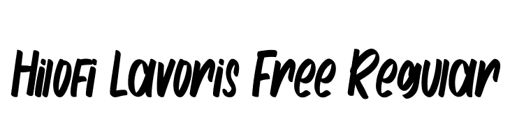 Hilofi Lavoris Free Regular  Free Fonts Download