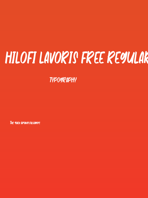 Hilofi Lavoris Free Regular Poster