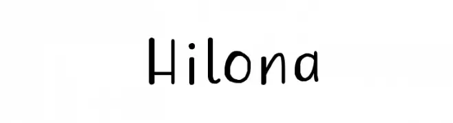 Hilona  免费字体下载
