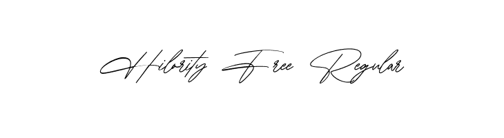 Hilority Free Regular  免费字体下载