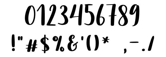 Hiloves Font OTHER CHARS